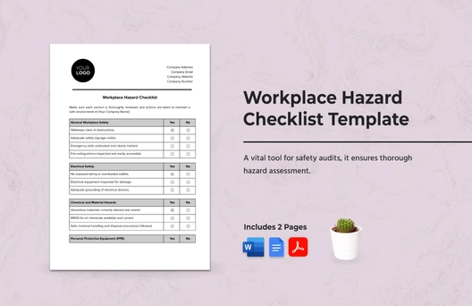 Workplace Hazard Checklist Template