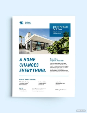 Clean Real Estate Flyer Template