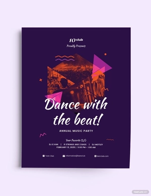 Club Music Party Flyer Template