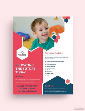 Little Einsteins Kindergarten Flyer Template