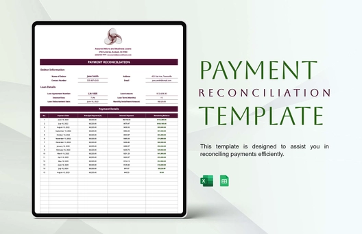 Payment Reconciliation Template