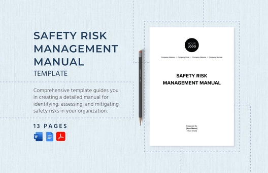 Safety Risk Management Manual Template