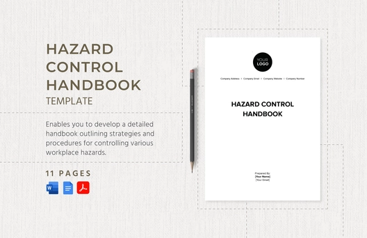 Hazard Control Handbook Template Hazard Control Handbook Template