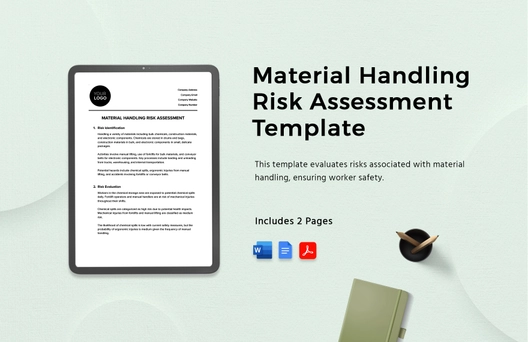 Material Handling Risk Assessment Template