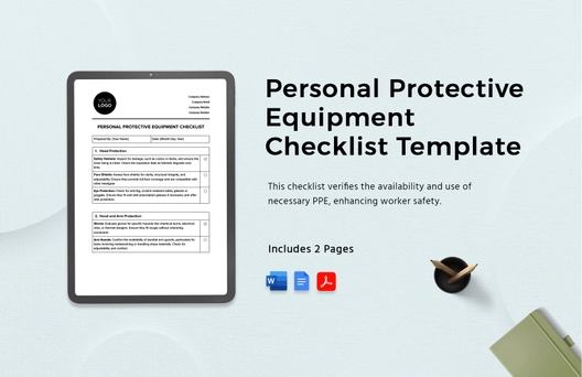 Personal Protective Equipment Checklist Template Personal Protective Equipment Checklist Template