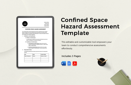 Confined Space Hazard Assessment Template