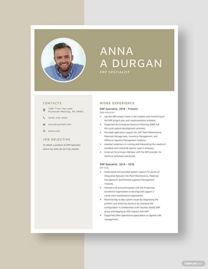 ERP Specialist Resume