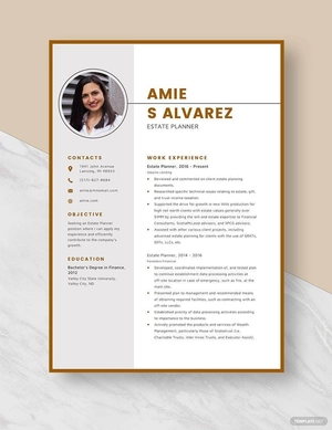 Estate Planner Resume