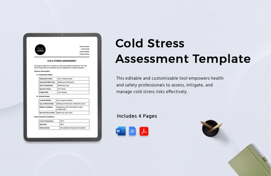 Cold Stress Assessment Template