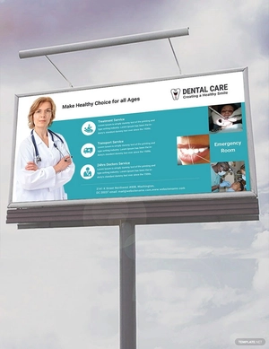 Dental Care Billboard Template