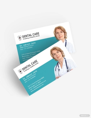 Dental Care Business Card Template