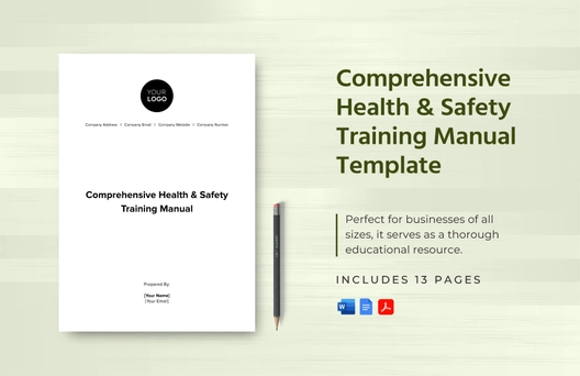 Comprehensive Health & Safety Training Manual Template