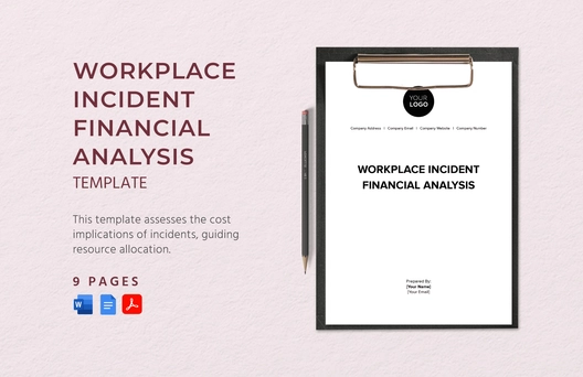 Workplace Incident Financial Analysis Template