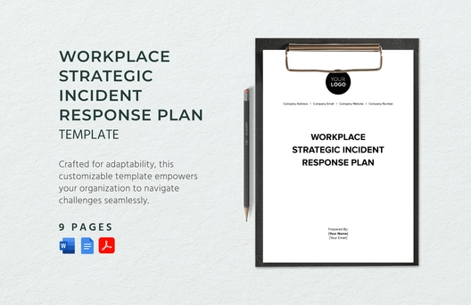 Workplace Strategic Incident Response Plan Template