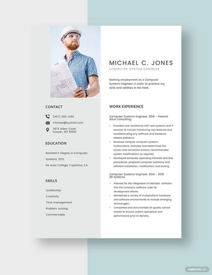 Computer Systems Engineer Resume