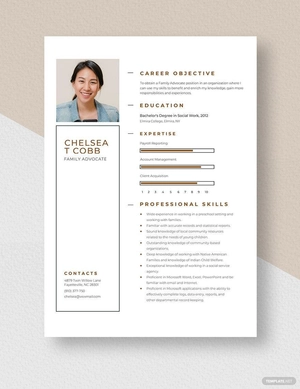 Family Advocate Resume