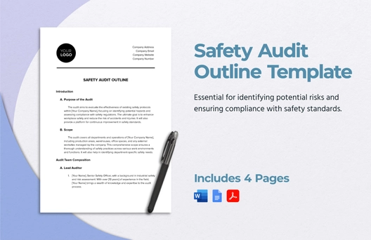 Safety Audit Outline Template