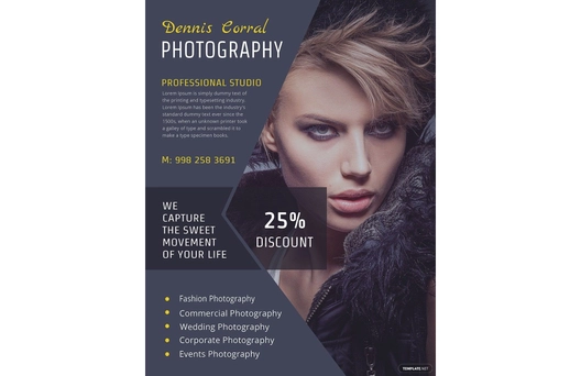 Editable Photography Flyer Template