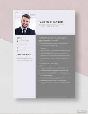 Fashion Merchandiser Resume