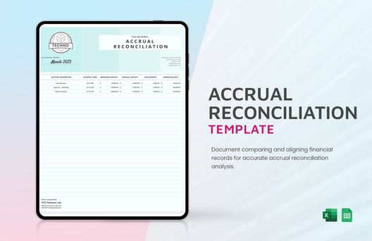 Accrual Reconciliation Template