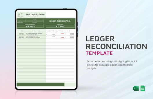 Ledger Reconciliation Template