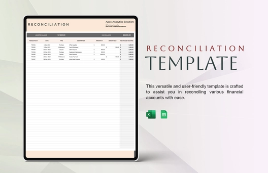 Reconciliation Template