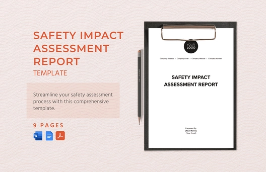 Safety Impact Assessment Report Template