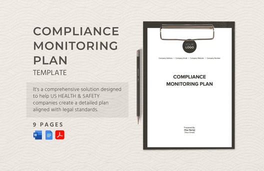 Compliance Monitoring Plan Template