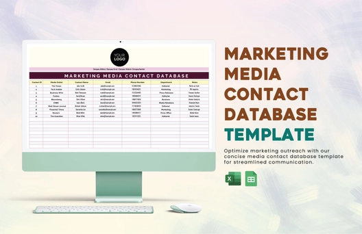 Marketing Media Contact Database Template