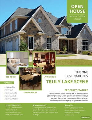 Open House Flyer Template