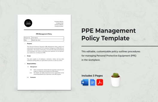 PPE Management Policy Template
