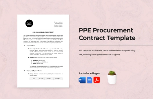 PPE Procurement Contract Template