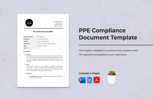 PPE Compliance Document Template PPE Compliance Document Template