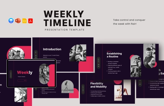 Weekly Timeline Template