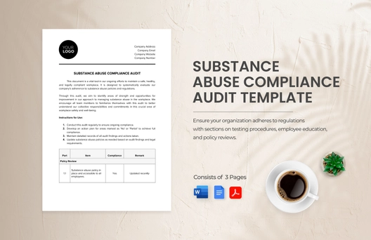 Substance Abuse Compliance Audit Template