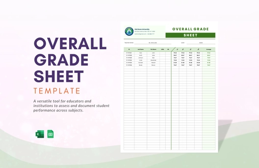 Overall Grade Sheet Template