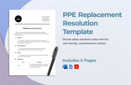 PPE Replacement Resolution Template