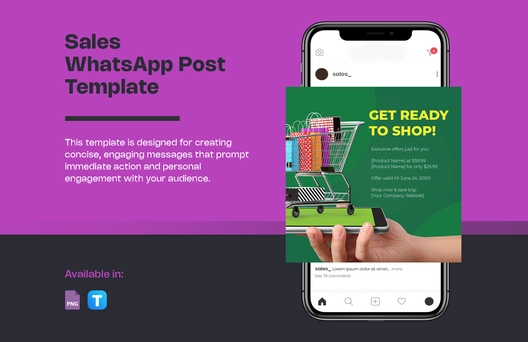Sales WhatsApp Post Template