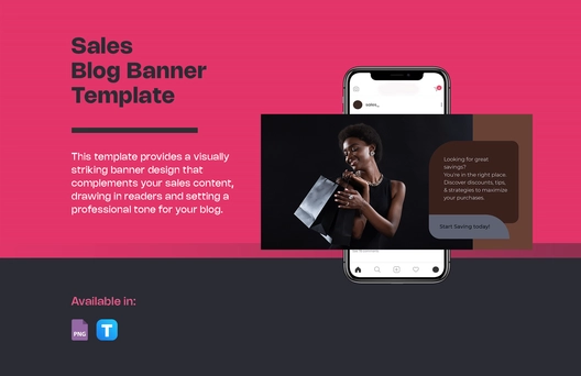 Sales Blog Banner Template