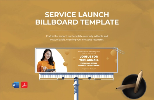 Service Launch Billboard Template