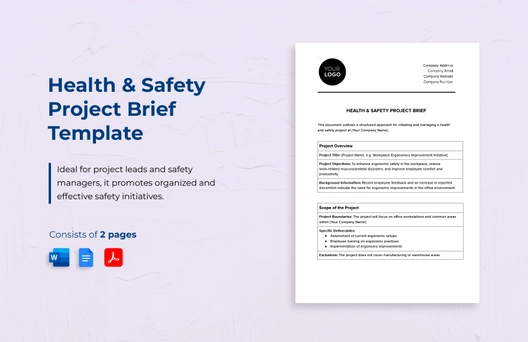Health & Safety Project Brief Template