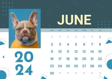 Free June 2024 Calendar Portrait Template to Edit Online