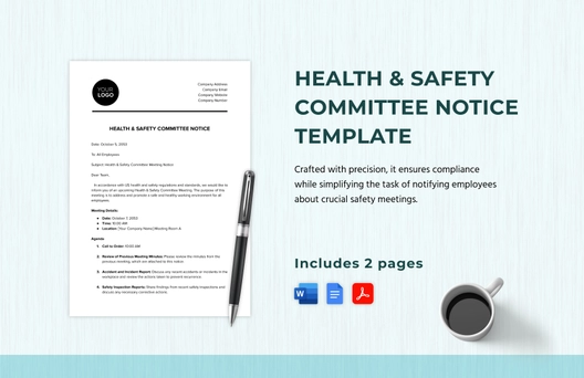 Health & Safety Committee Notice Template