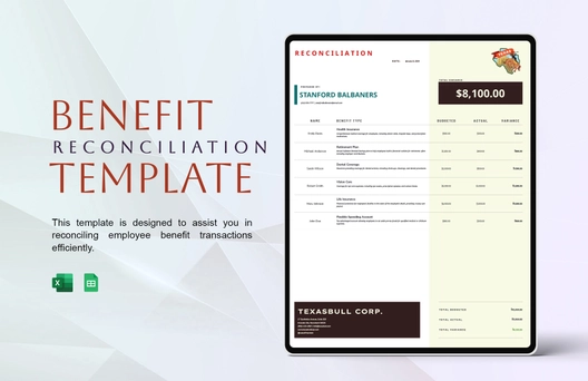 Benefit Reconciliation Template