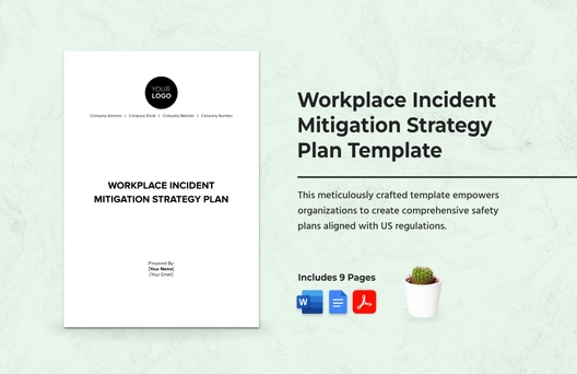 Workplace Incident Mitigation Strategy Plan Template