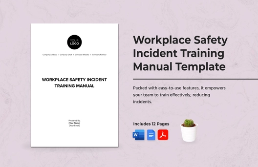 Workplace Safety Incident Training Manual Template