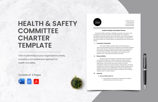 Health & Safety Committee Charter Template