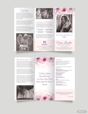Mortuary Funeral Home Tri-Fold Brochure Template