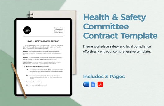 Health & Safety Committee Contract Template