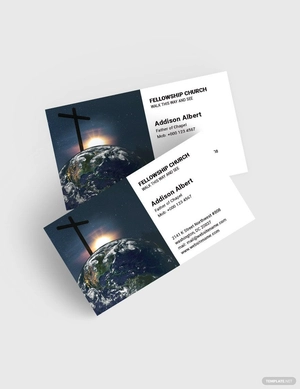 Church Business Card Template